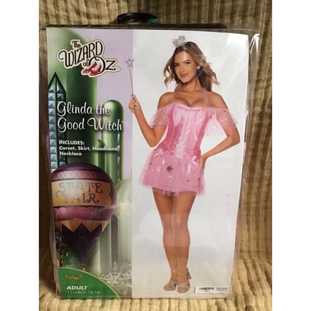 Glinda - The Wizard Of Oz The Good Witch Cosplay  Costume Adult L - New